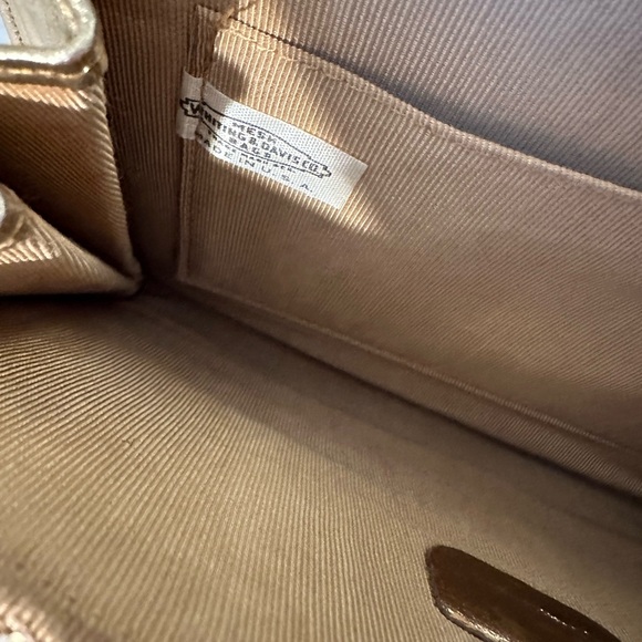 Whiting & Davis Gold Mesh Clutch with Silver Detail - Picture 2 of 6